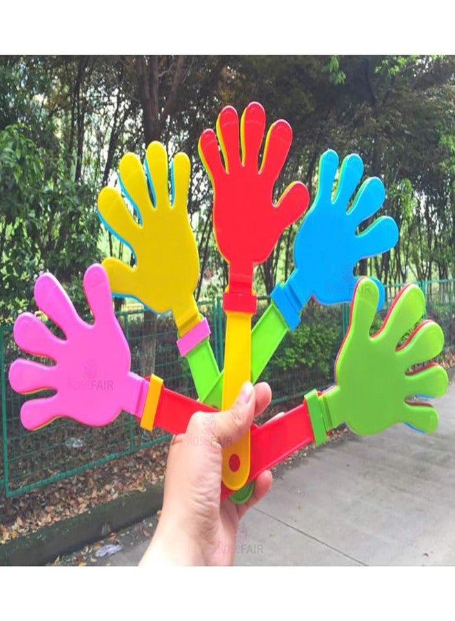 ROSEFAIR Hand Clapper Noisemakers, 10.5 Inch Plastic Clapping Hands, Party Game Accessories, Set for Events and Party Cheering Props Hands Clapping Toy - Multicolor (PACK OF 1) - Image 5